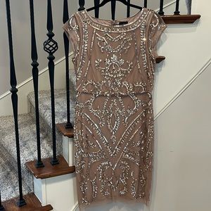 Adrianna Papell cocktail dress.